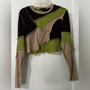 Patchwork Crop Top